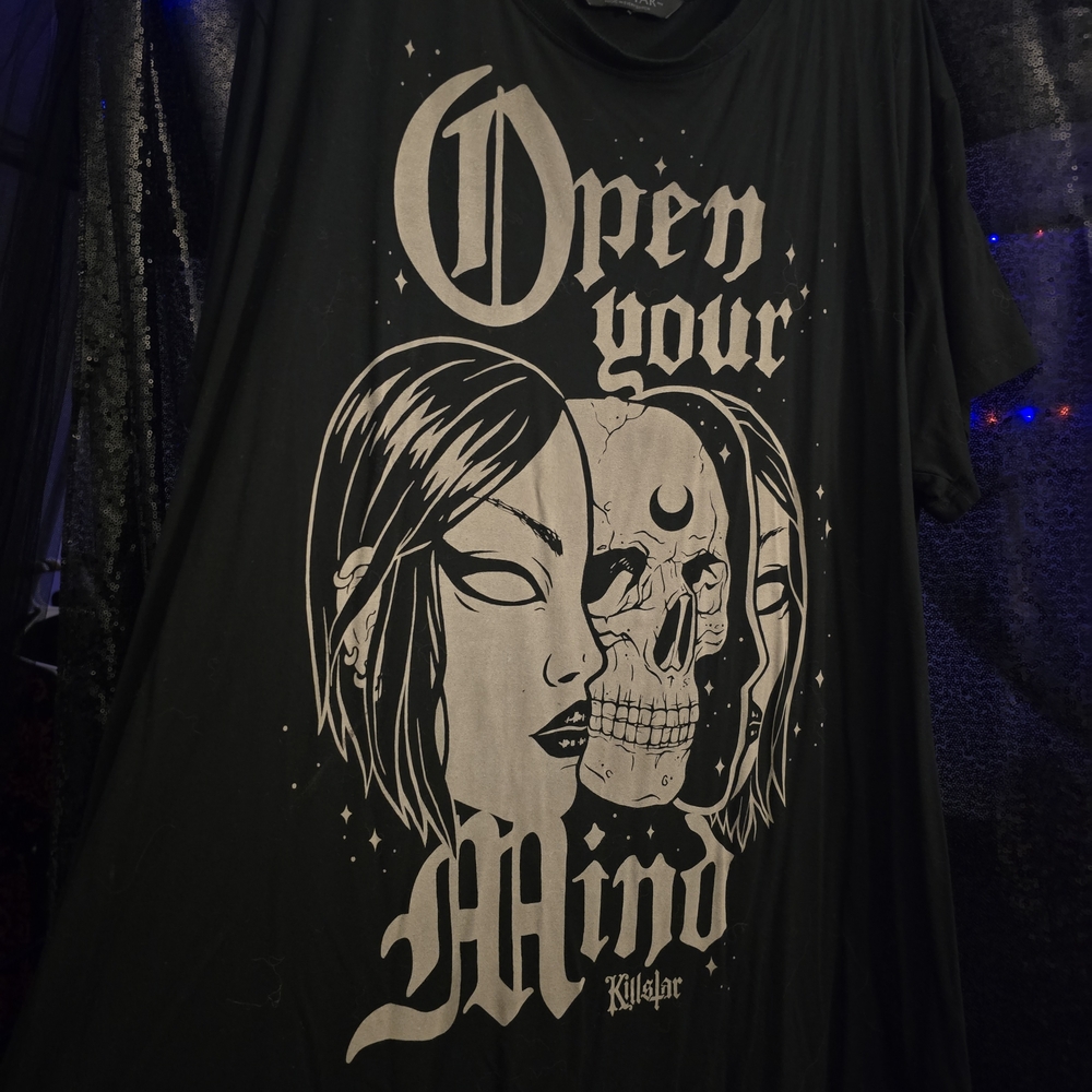 Killstar Black Tee with Mystical Graphic